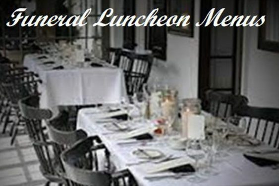 Funeral Luncheon Menus - Egizi Funeral Home